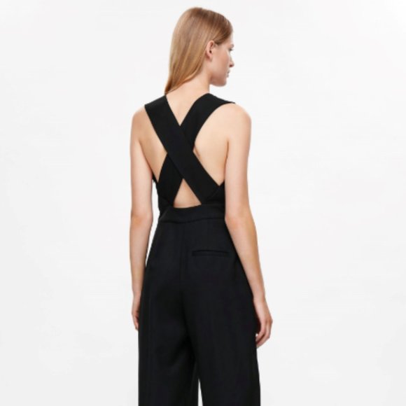 cos black jumpsuit